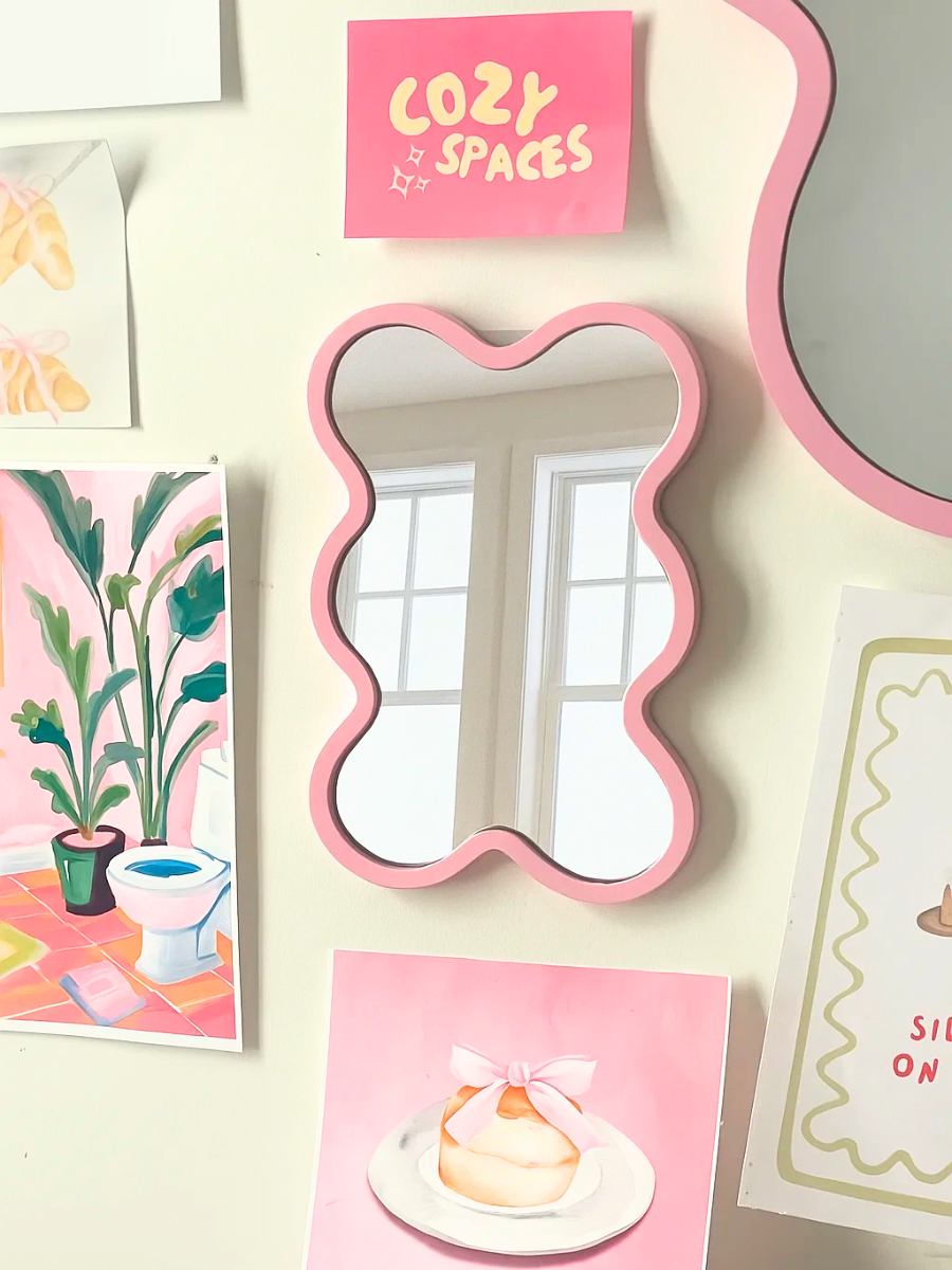 Wavy Rectangle Mirror