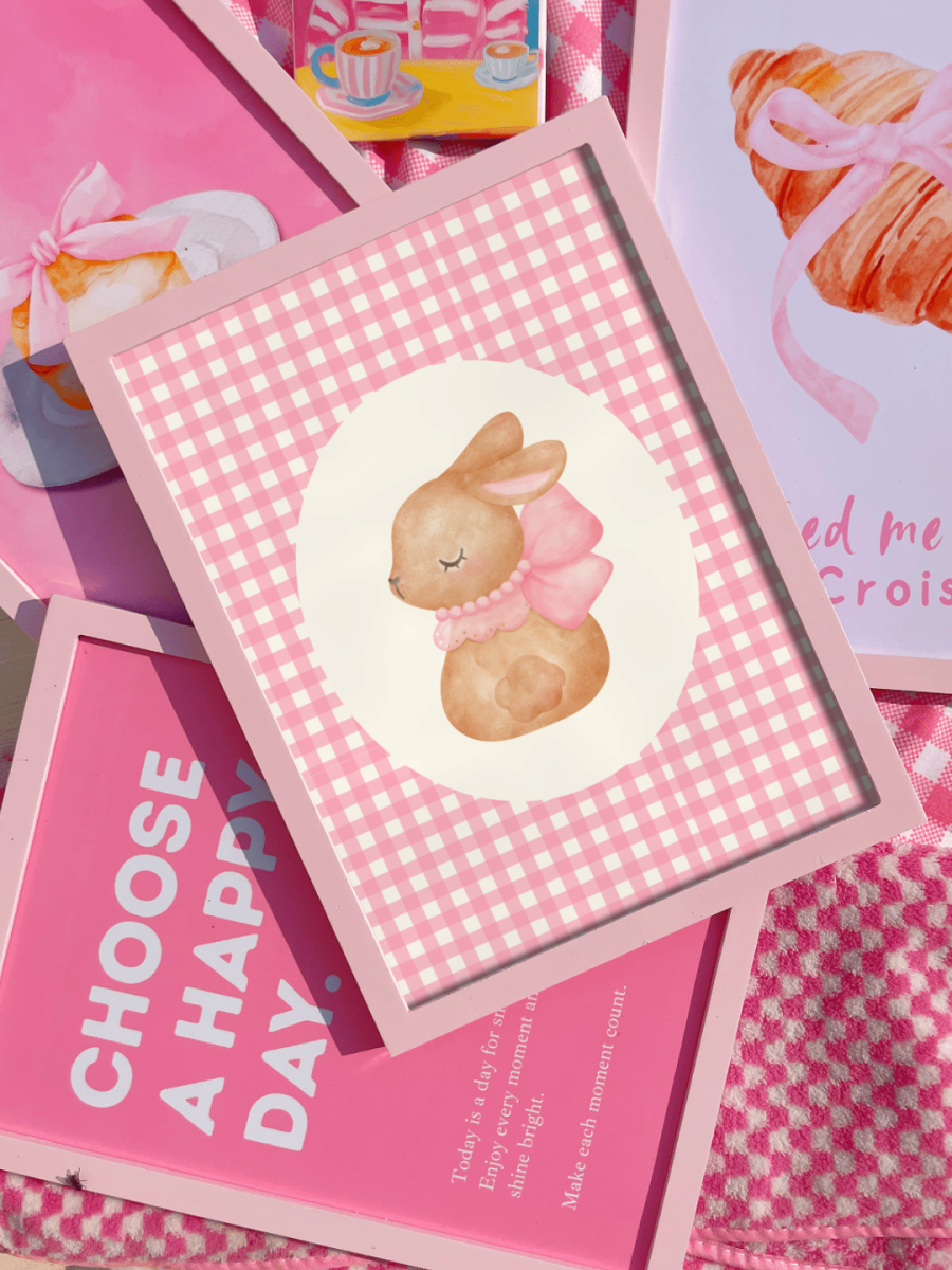 Charming Bunny Gingham print