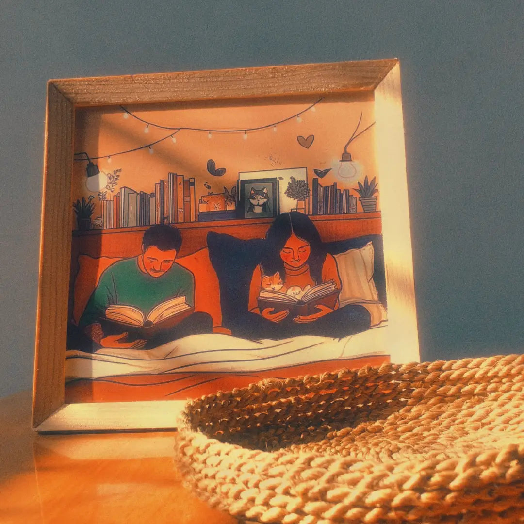 Cozy Couple Reading Print