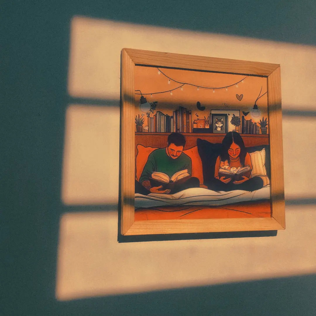 Cozy Couple Reading Print