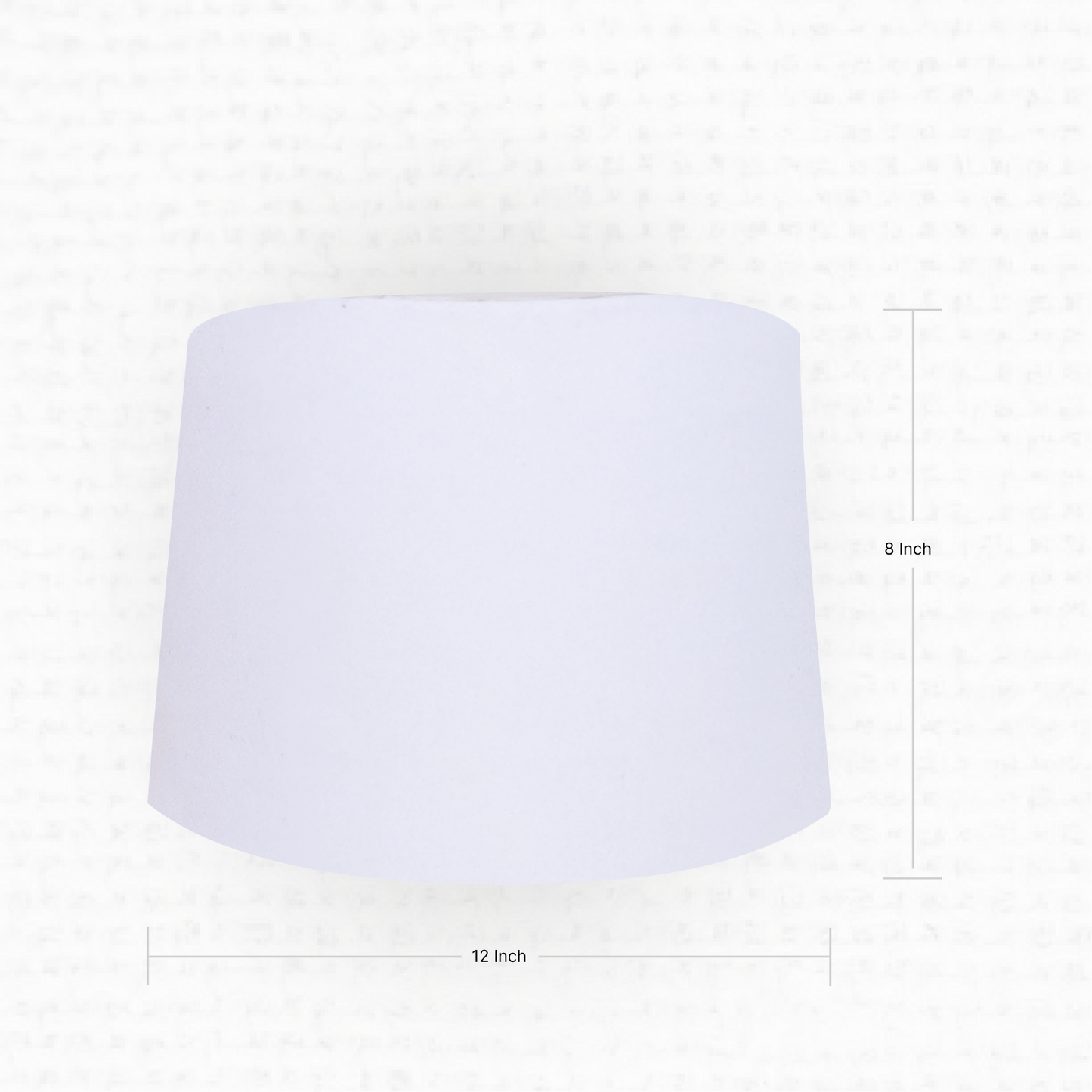 Cold white Lampshade 12x8 inches