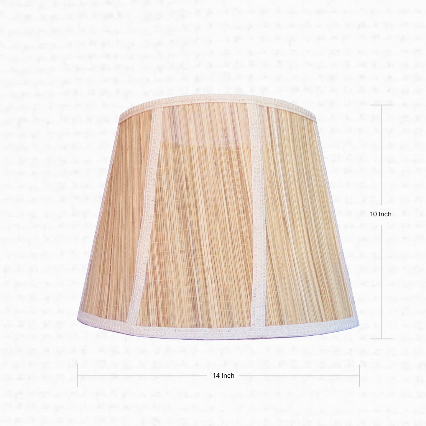 Rattan lampshade 14x10 inches