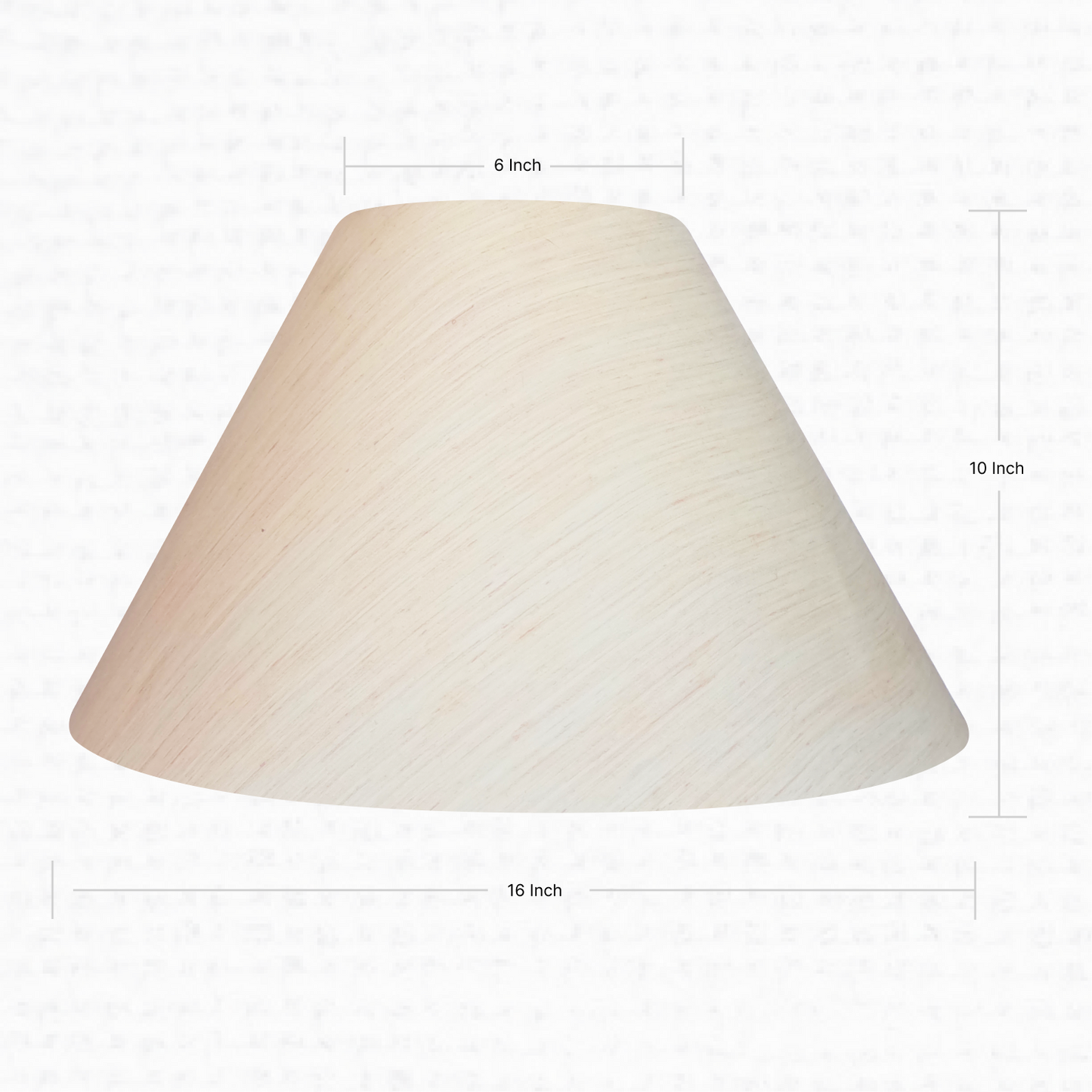 Cream Drum Lampshade 16Wx10H