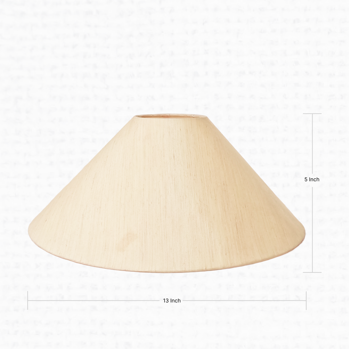 Flat Cone Beige Lampshade