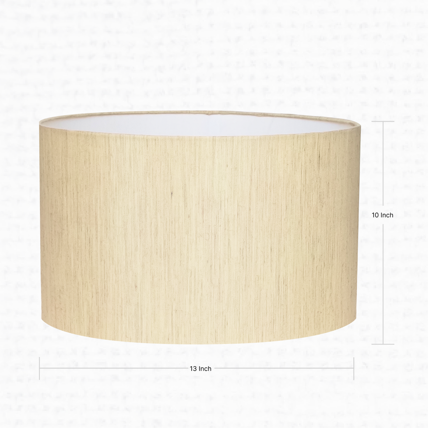 Beige Drum Lampshade 13x10 inches