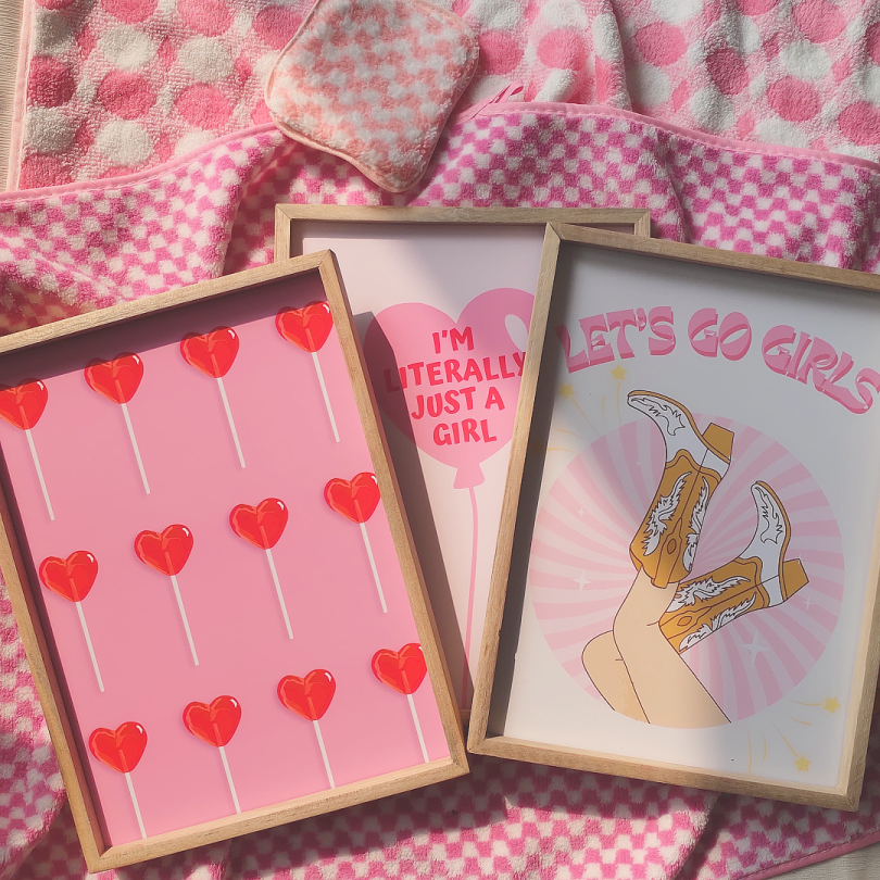 Heart Lollipop Print