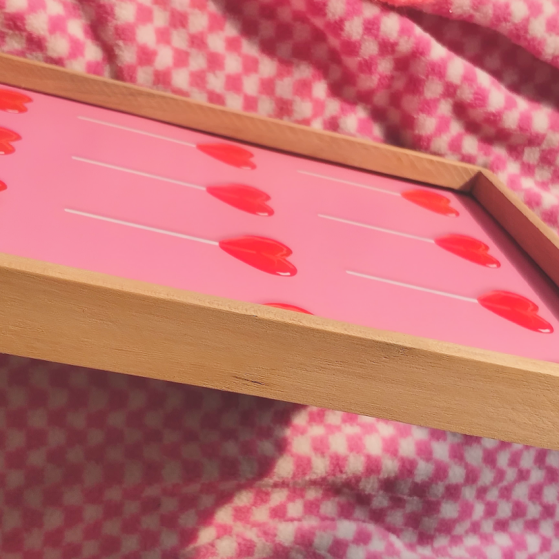 Heart Lollipop Print