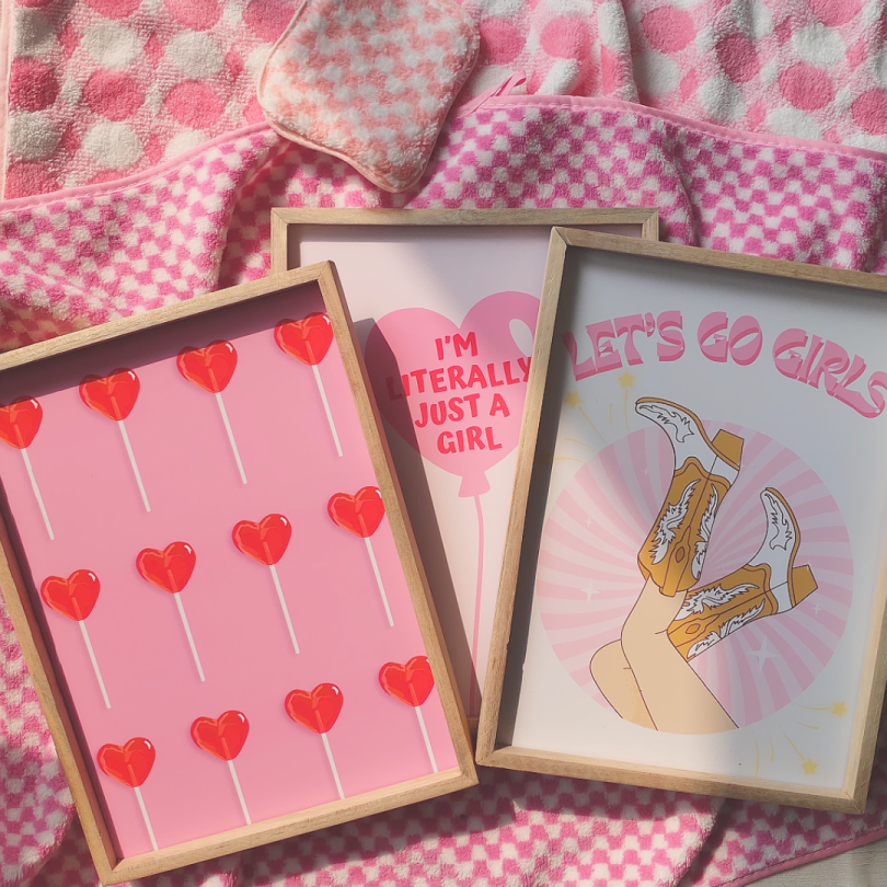 Heart Lollipop Print