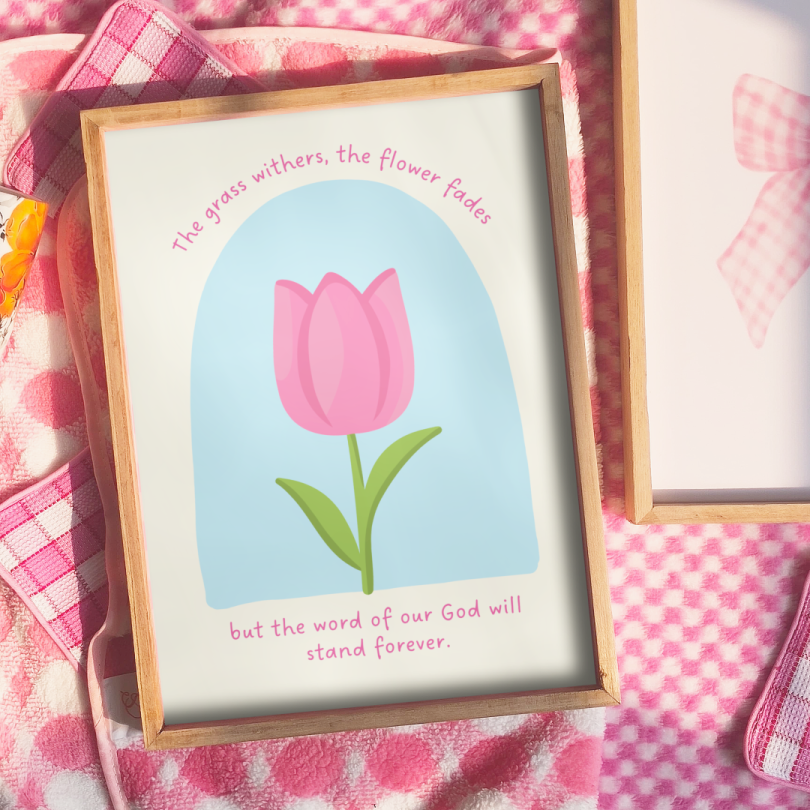Isaiah 40:8 Wall frame