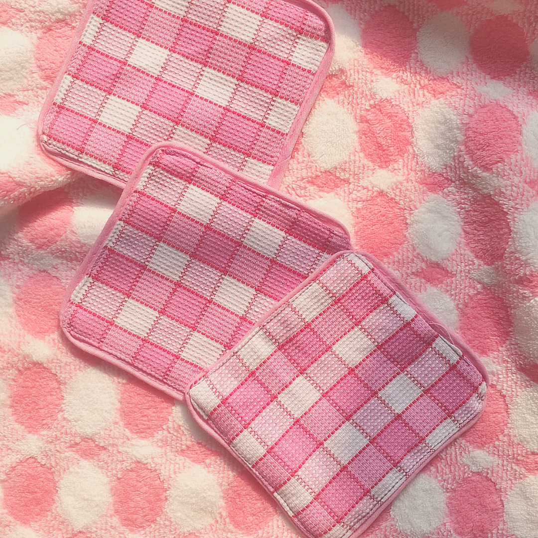 Pink Gingham Cutie Coaster - Set of 1
