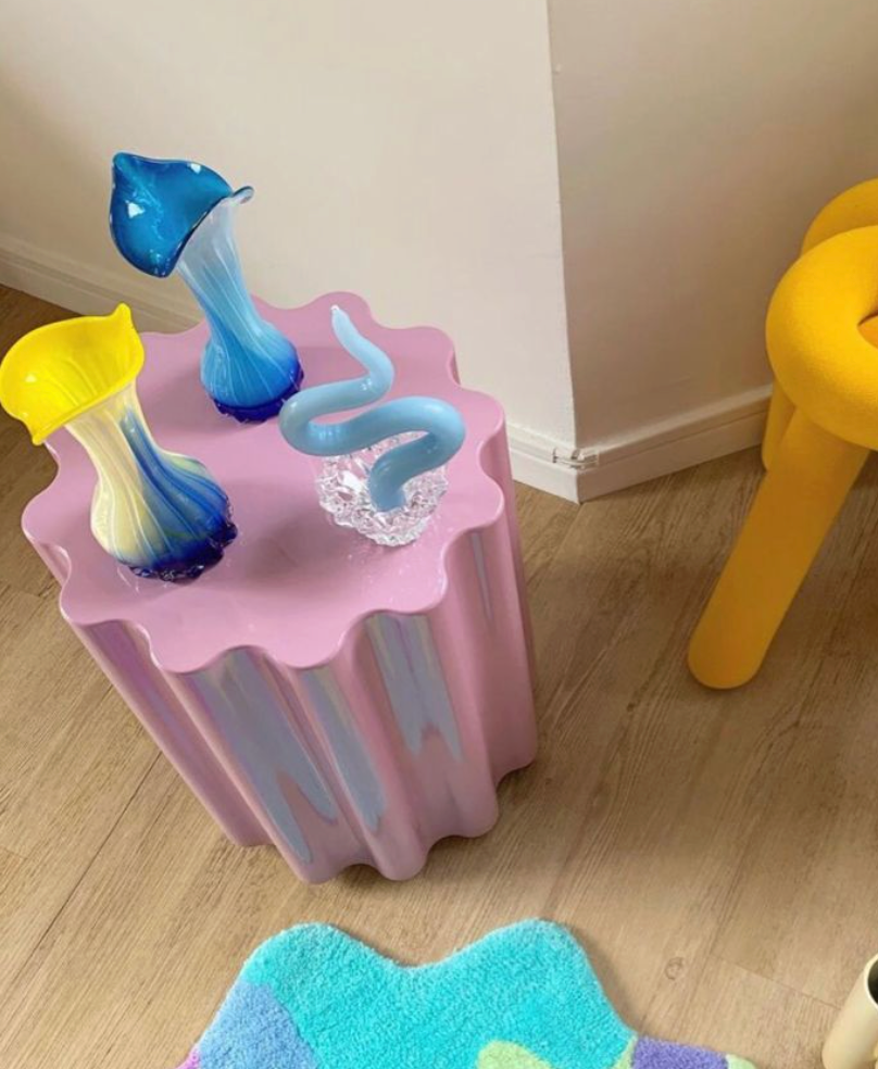 wavy side table