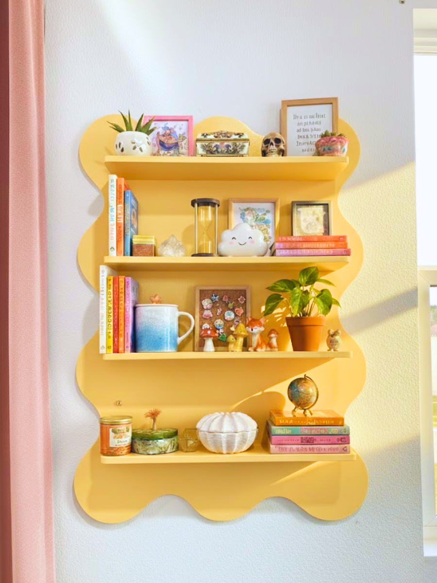 Wave Bookshelf (hanging)