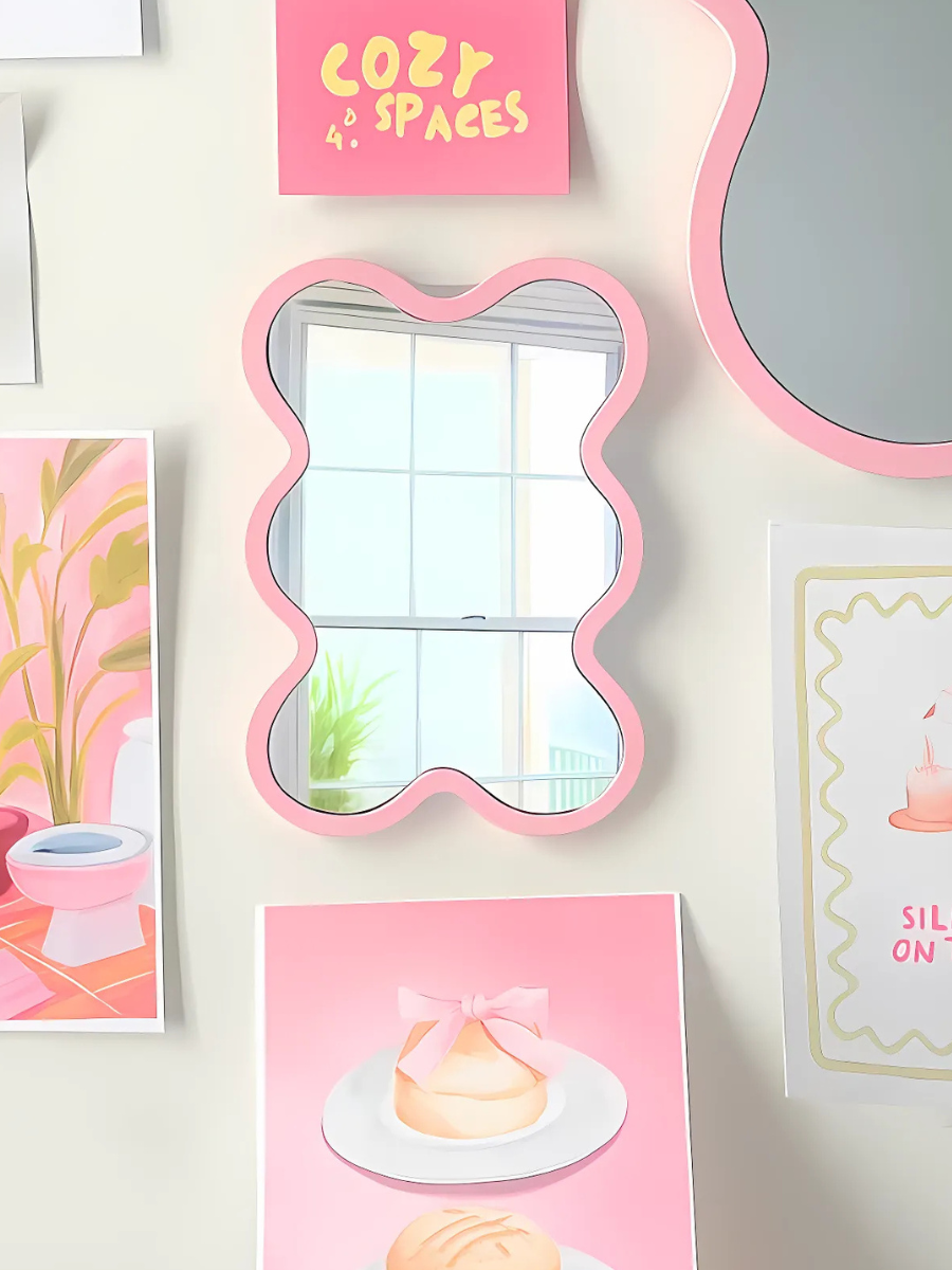 Wavy Rectangle Mirror