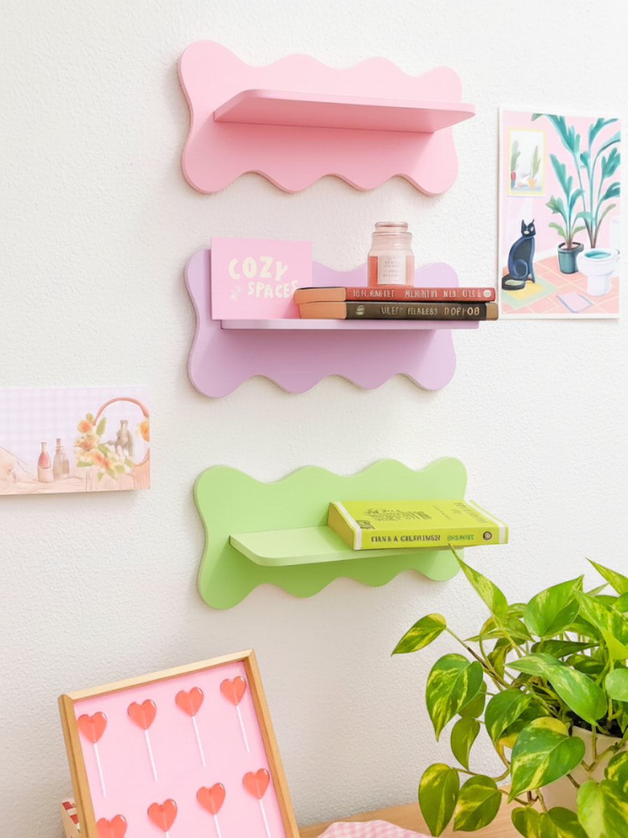 Wavy Wall Shelves