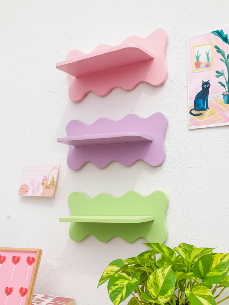 Wavy Wall Shelves