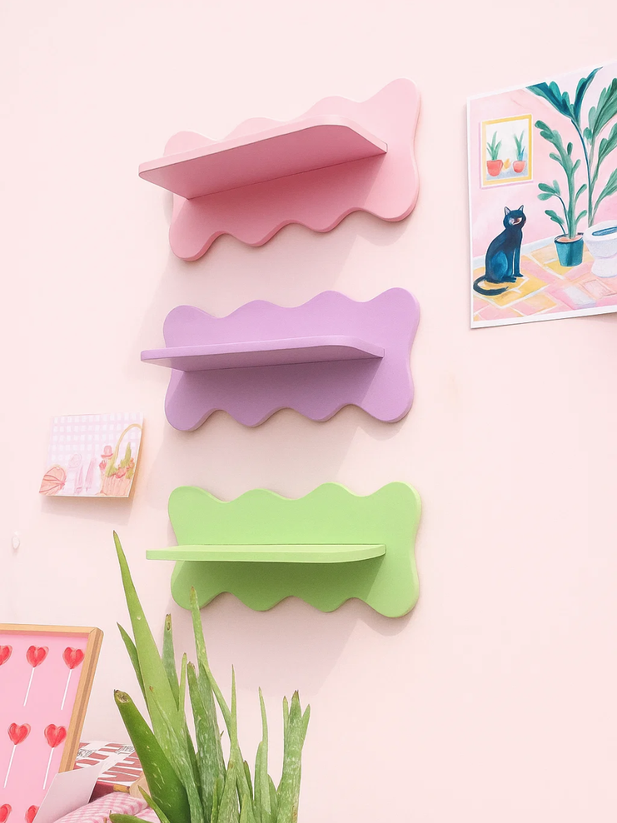 Wavy Wall Shelves