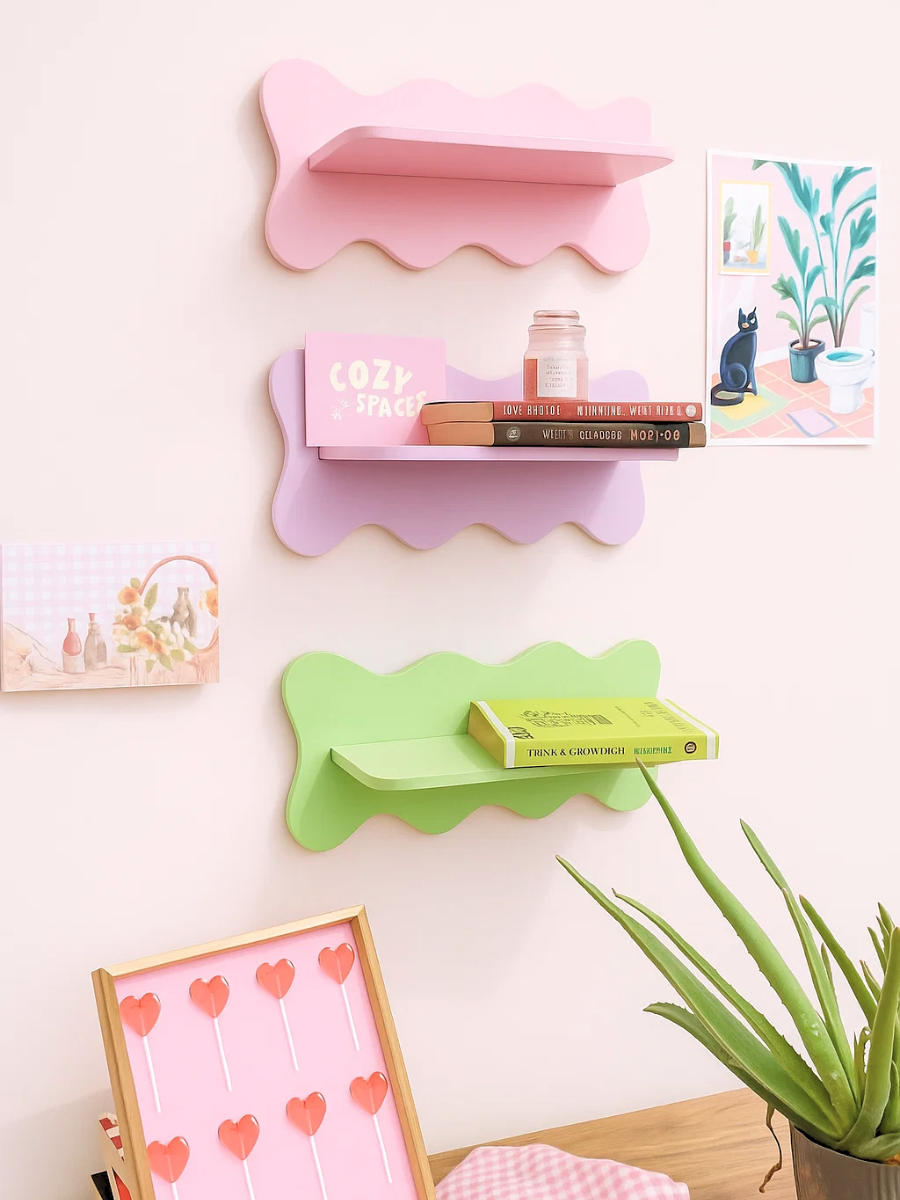 Wavy Wall Shelves