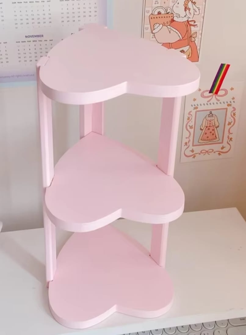 Love Heart Shelf Side Table