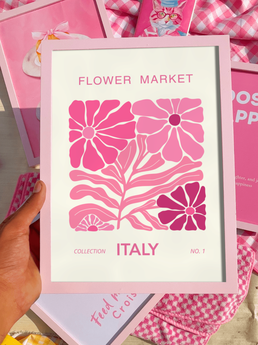 Flower Market Itlay Print