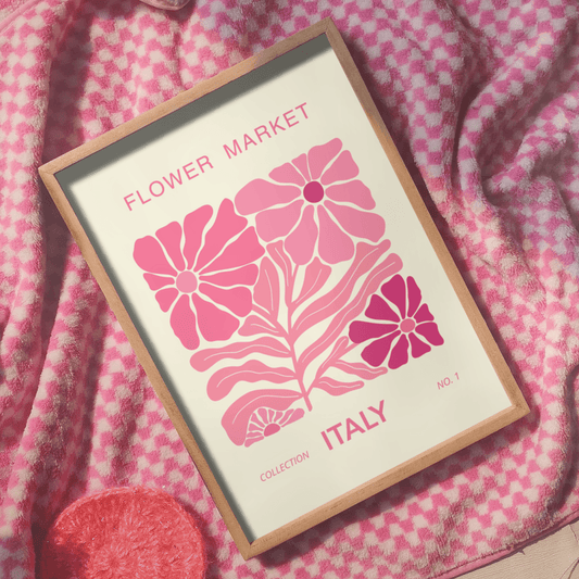 Flower Market Itlay Print