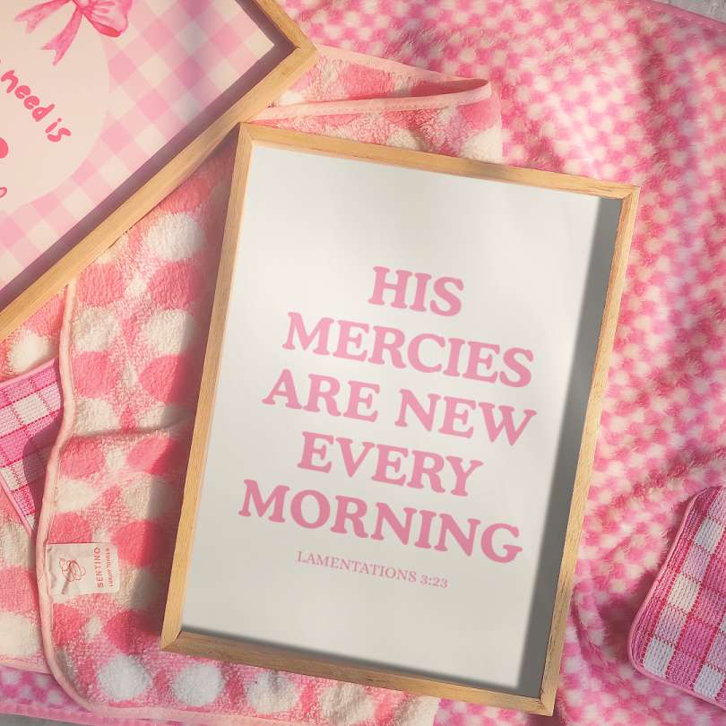 Lamentations 3:23 Wall Frame
