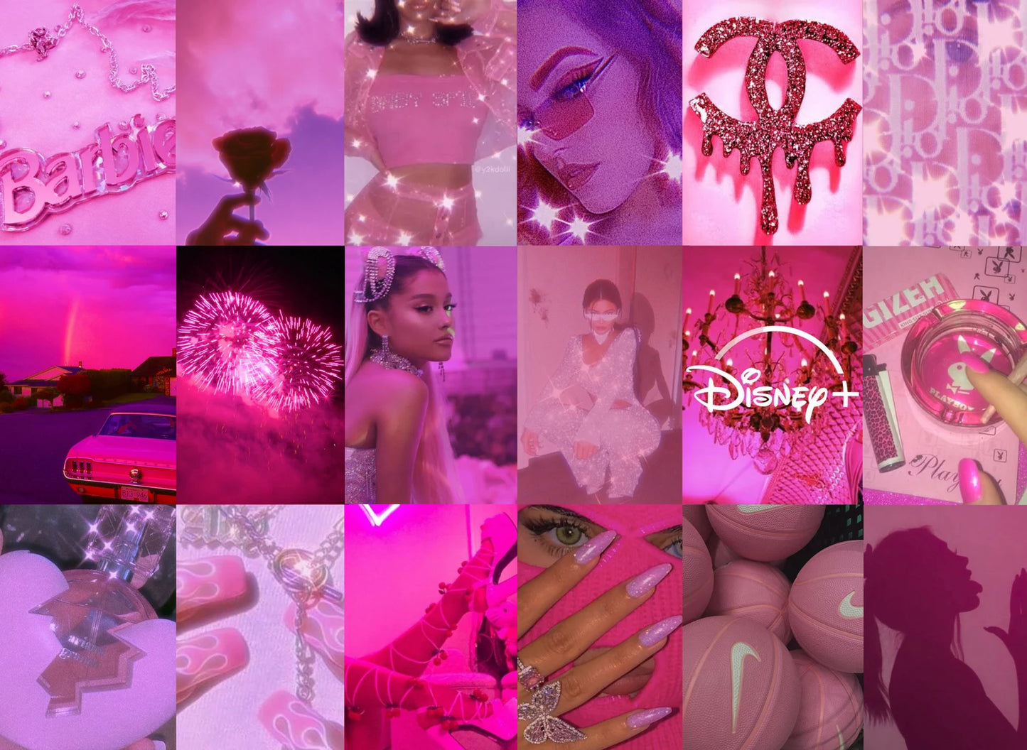 Hot Pink🩷 Wall Collage Kit - 100 posters