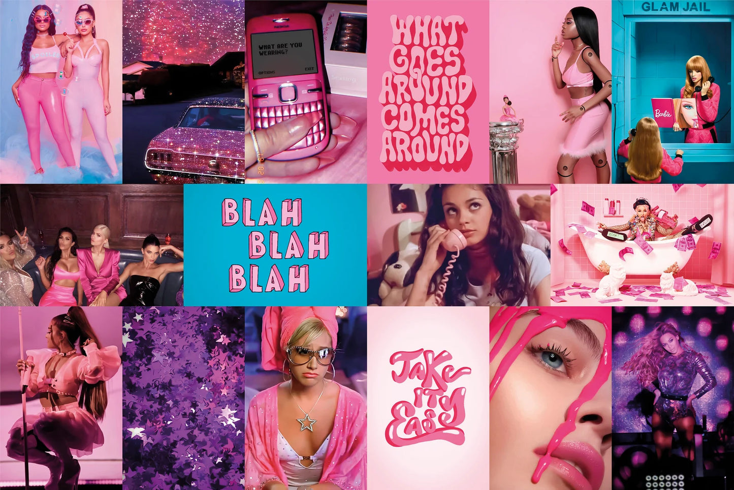 Pink🩷 Wall Collage Kit - 76 posters
