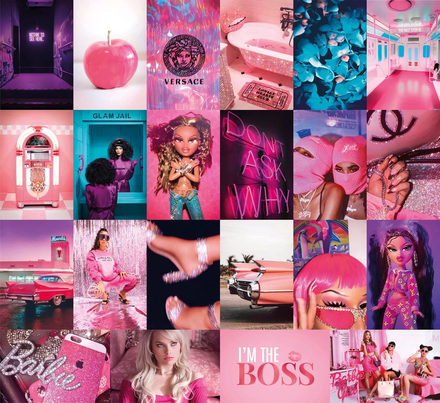 Pink🩷 Wall Collage Kit - 76 posters