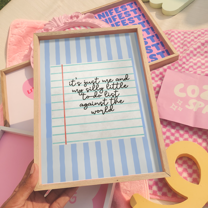 Silly to-do list Wall Frame
