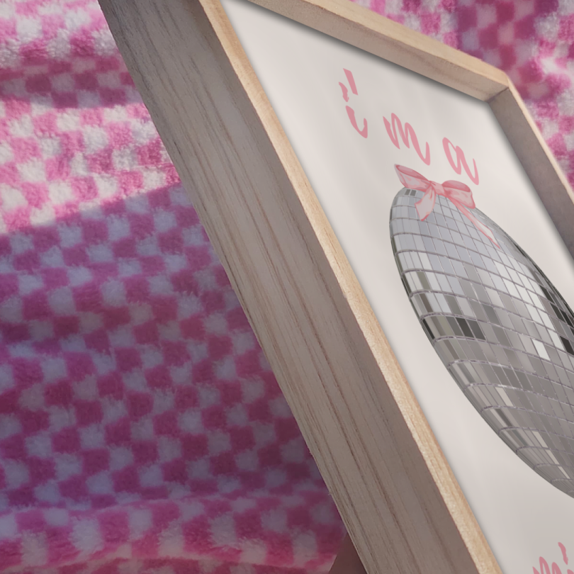 Mirrorball wall print