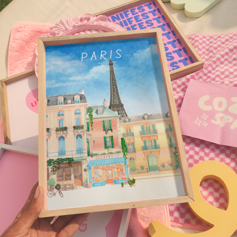 Parisian Cafe's Wall Frame