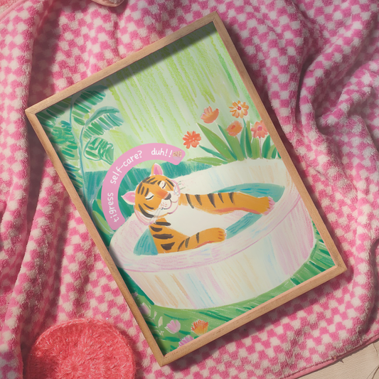 Tigress self-care Wall frame