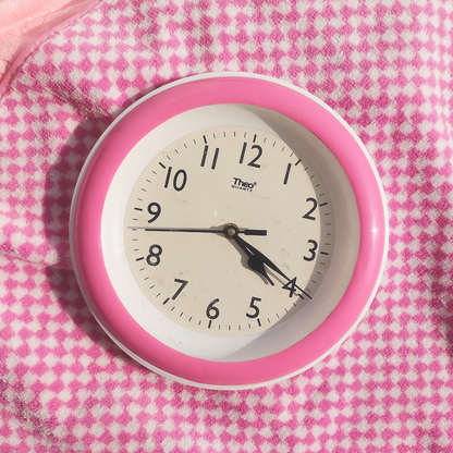 Pink Wall Clock