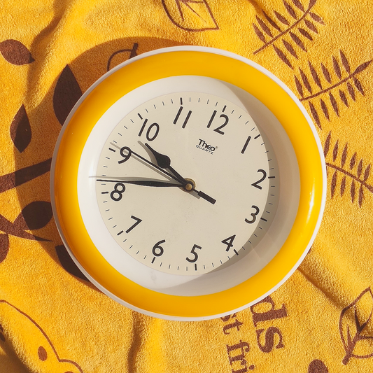 Yellow Wall Clock