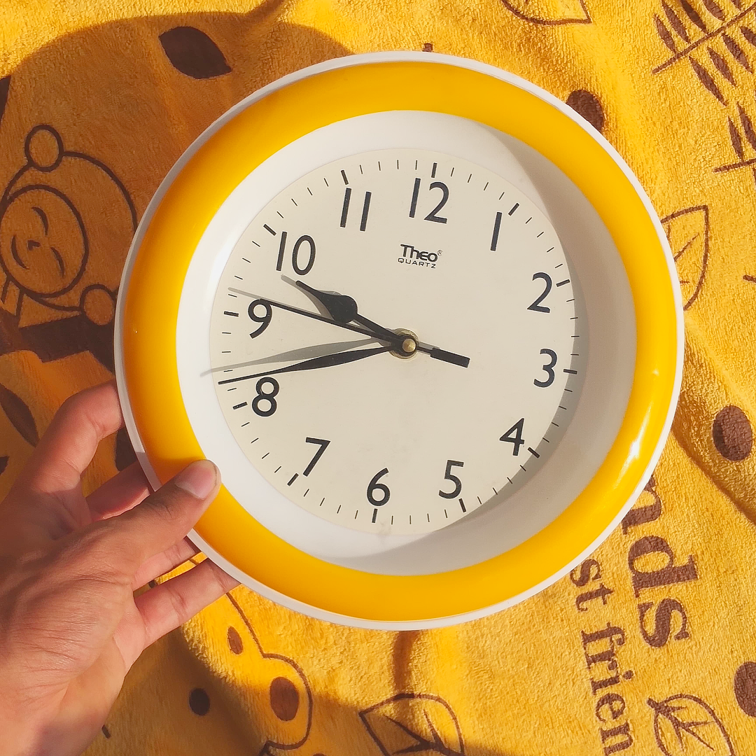 Yellow Wall Clock