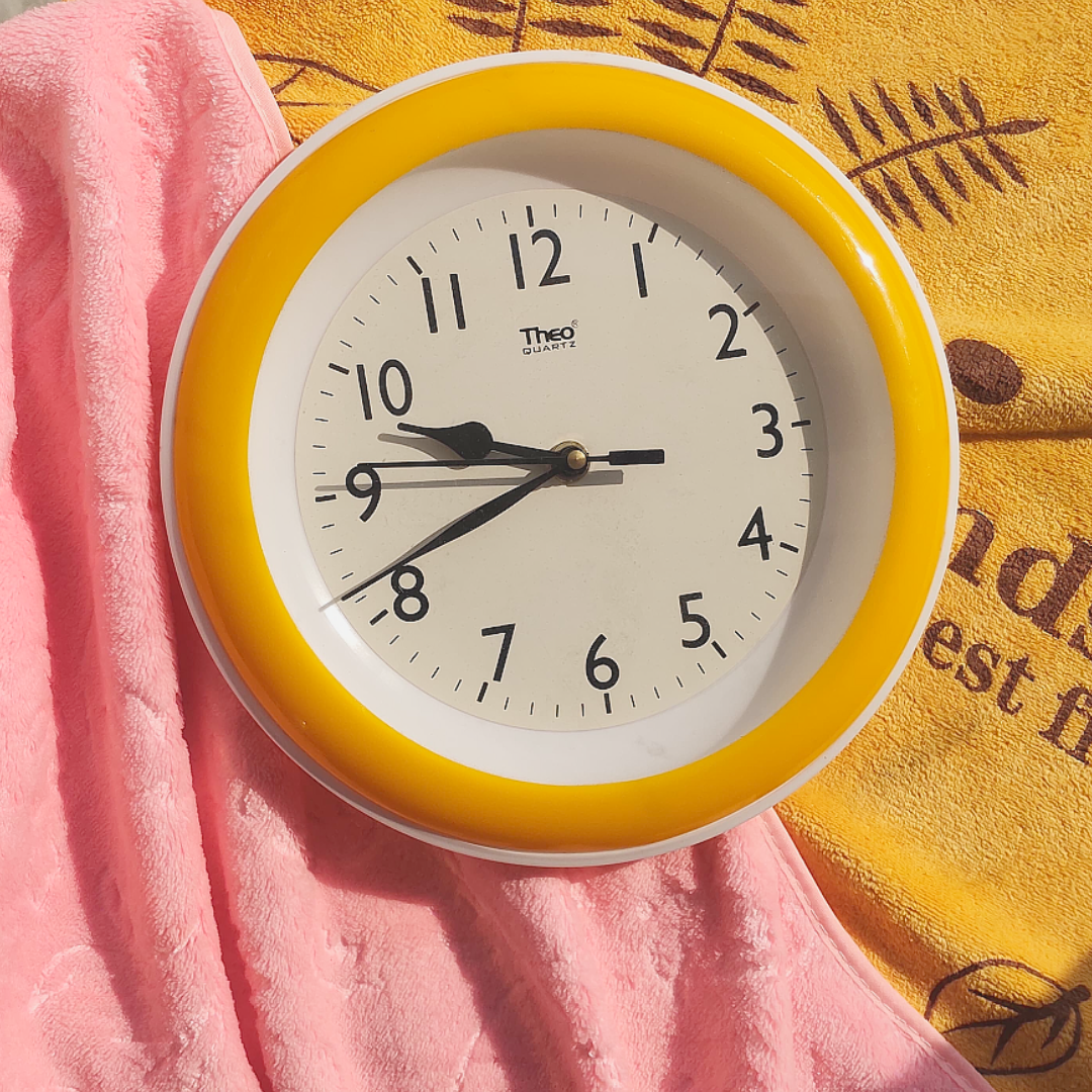 Yellow Wall Clock