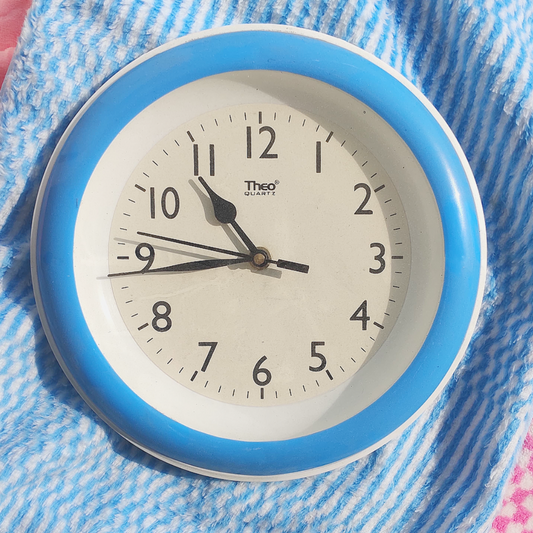 Cute Blue Wall Clock