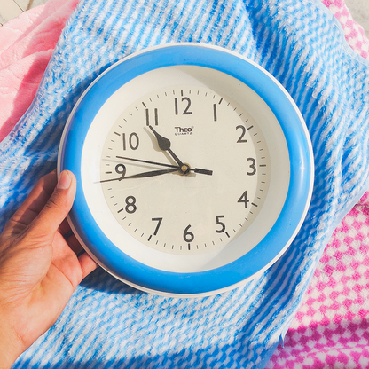 Cute Blue Wall Clock