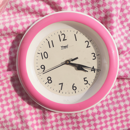 Pink Wall Clock