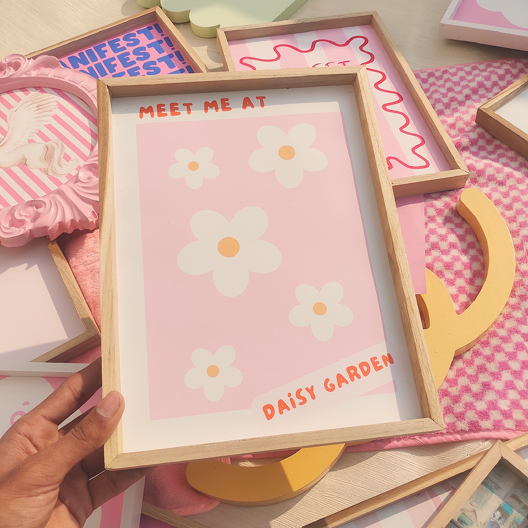 Daisy's Garden Wall print