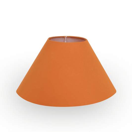 10x5 Bold Orange Conical Lampshade