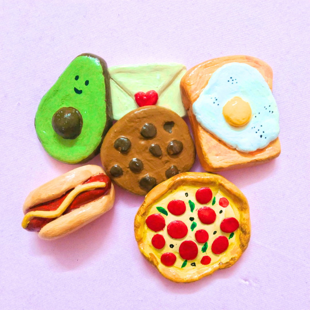 Handmade fridge magnets