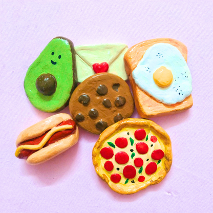 Handmade fridge magnets