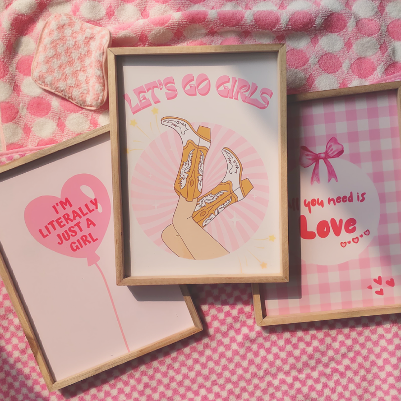 Let’s Go Girls Pinterest Wall Art