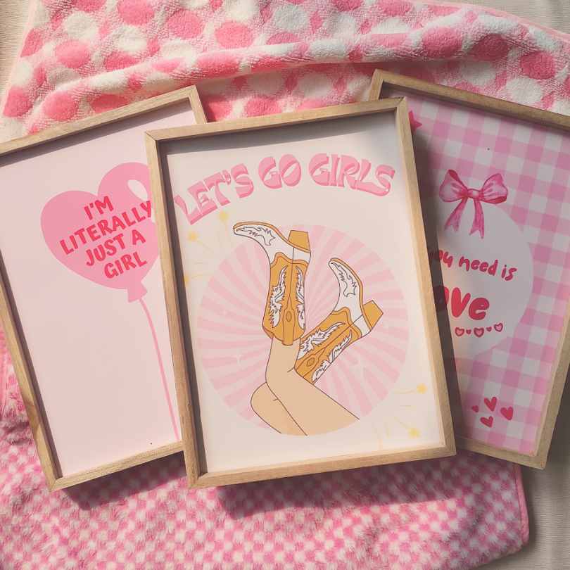 Let’s Go Girls Pinterest Wall Art