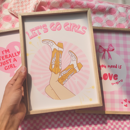 Let’s Go Girls Pinterest Wall Art