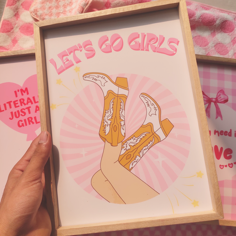 Let’s Go Girls Pinterest Wall Art