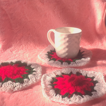 Crochet Blossom Brew Coasters