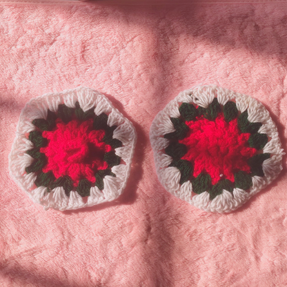 Crochet Blossom Brew Coasters