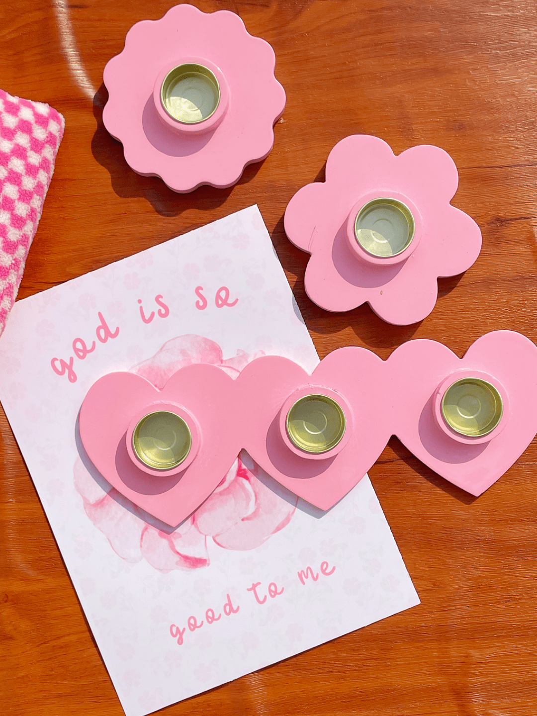 Heart, Daisy and Wavy Candle Stands